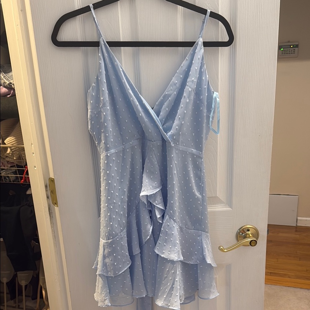 Hello Molly Blue Ruffled Chemise